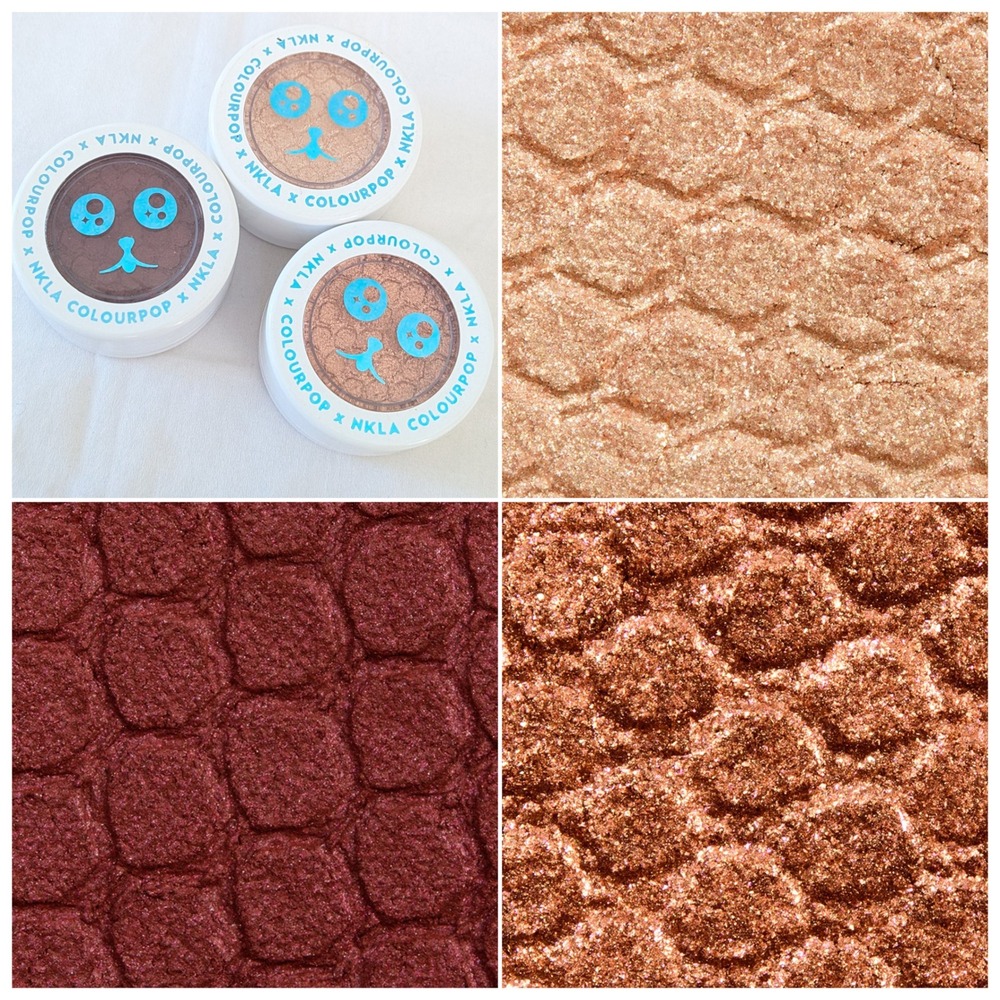 NEW ColourPop x NKLA Super Shock Shadow Aristocat Puppuccino Cattitude 3pc Lot